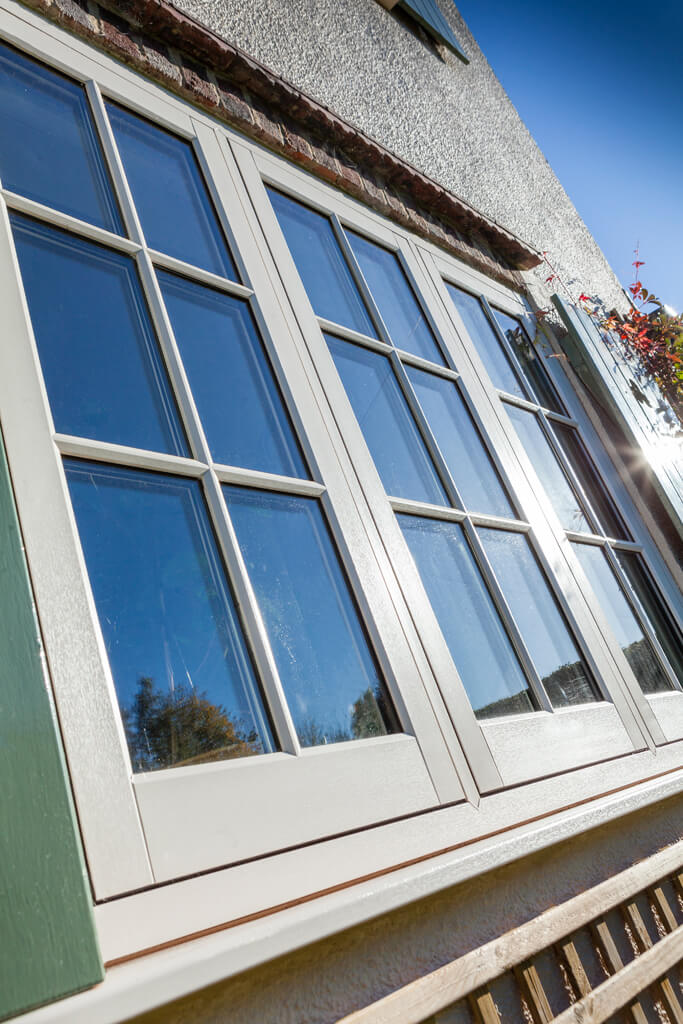 White Flush Sash Window