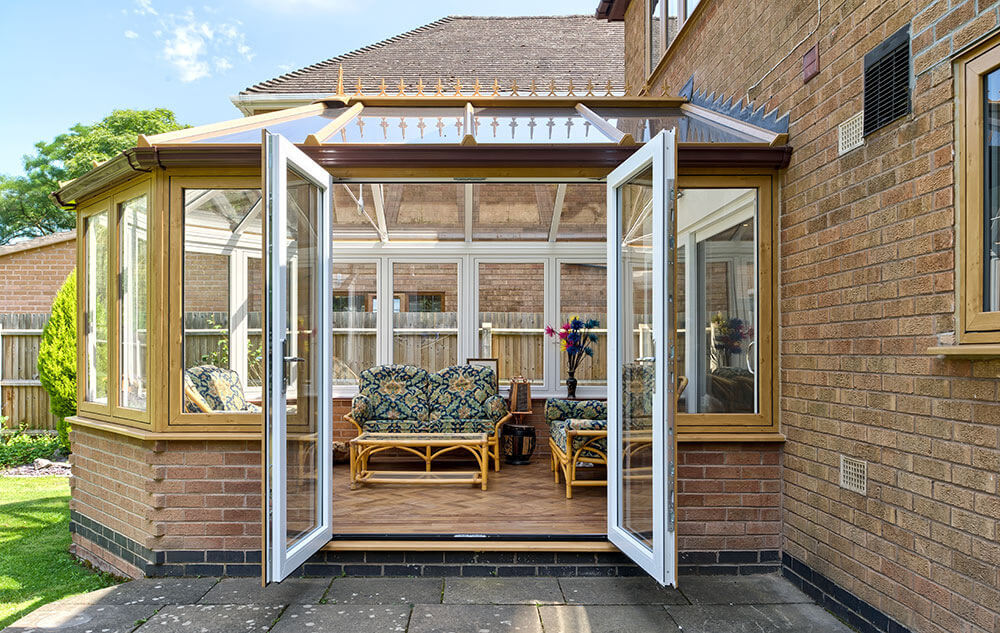 White uPVC French Door