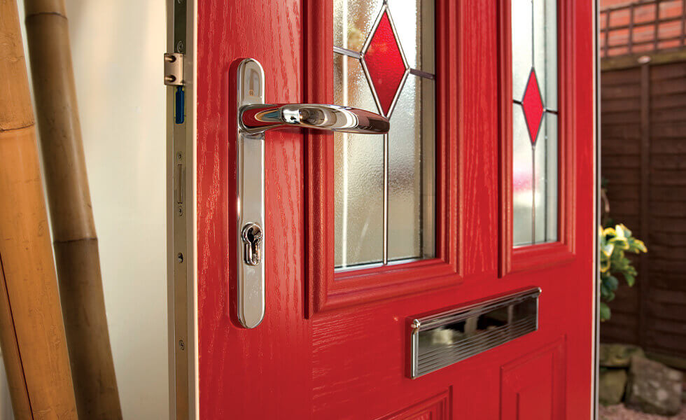 Red Composite Door