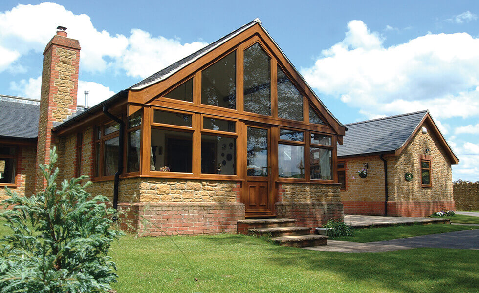 Timber Effect uPVC Conservatory