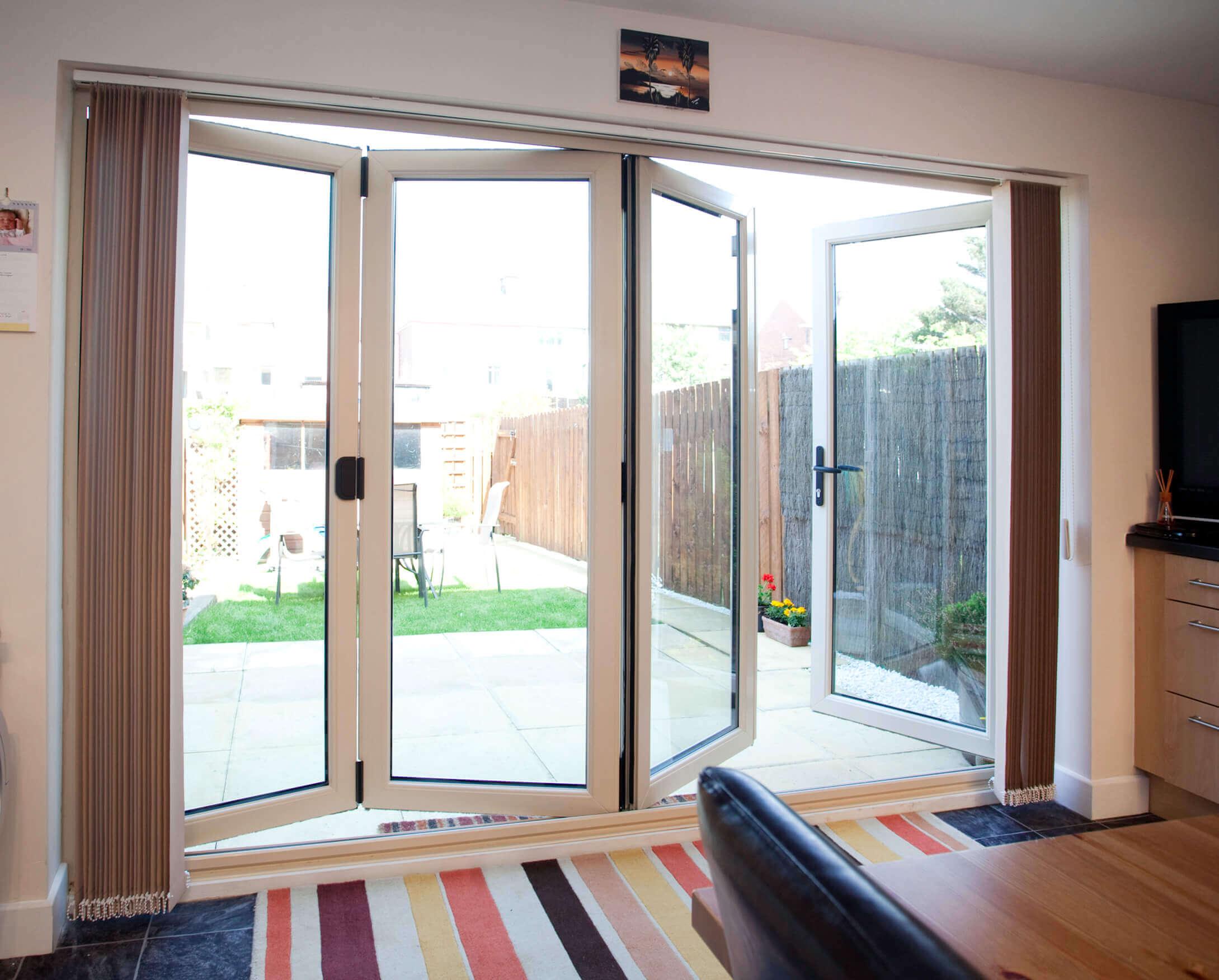 White uPVC Bifold Doors