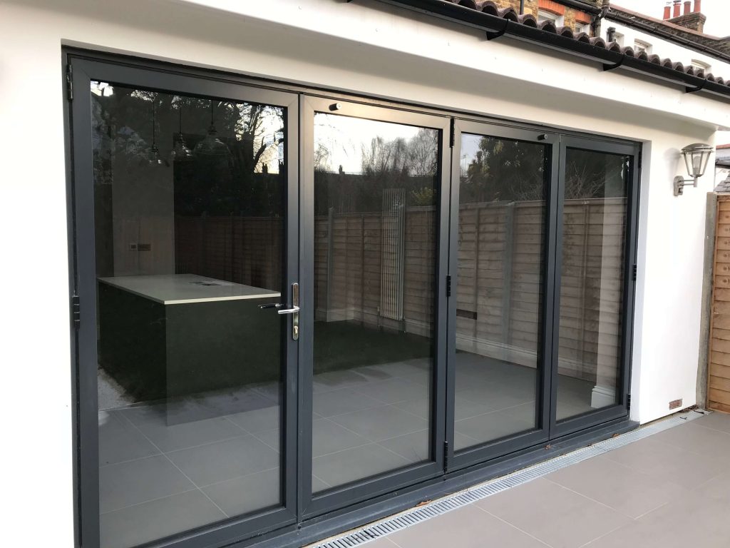 Grey Bifold Doors