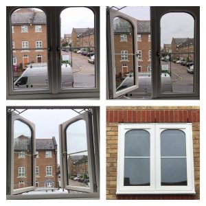 Rehau uPVC windows in London inside and outside.