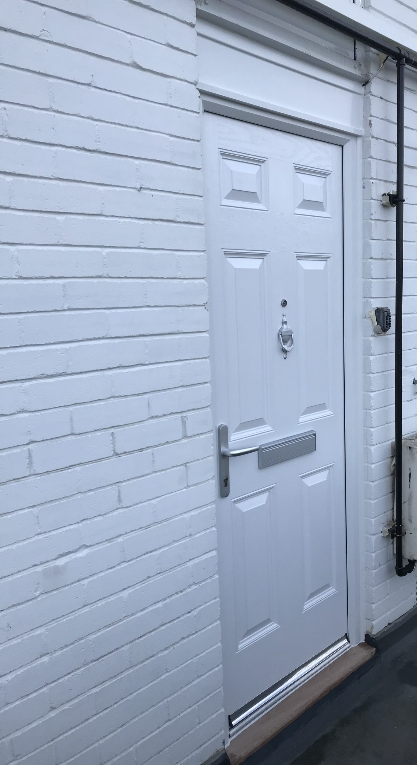 white composite fire door