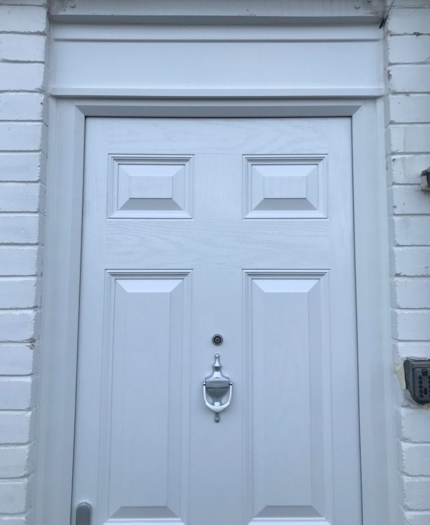white composite fire door