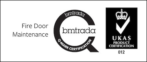 Fire door maintenance bmtrada Q-mark certification.