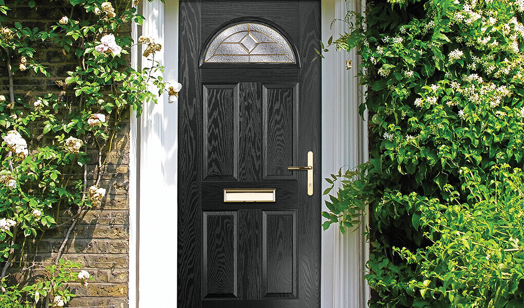 Black composite door